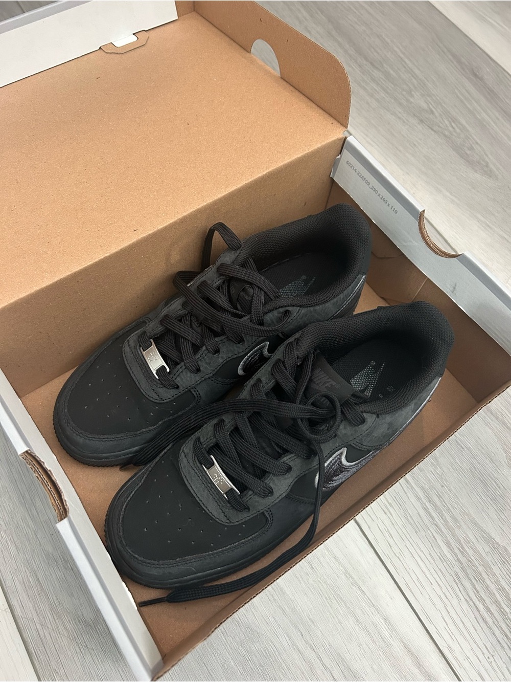 Nike Air force 1 - smoke grey black - 5.5Y